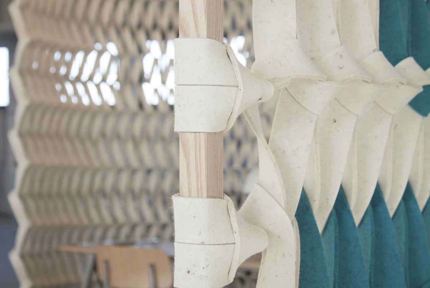 StudioPetraVonk PLECTERE acoustic improving textile design detail frame petrol.jpg