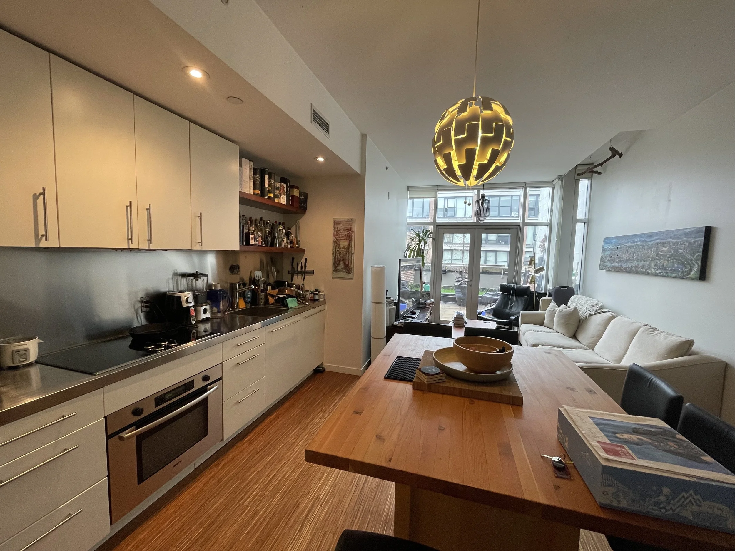 Bright, open living space