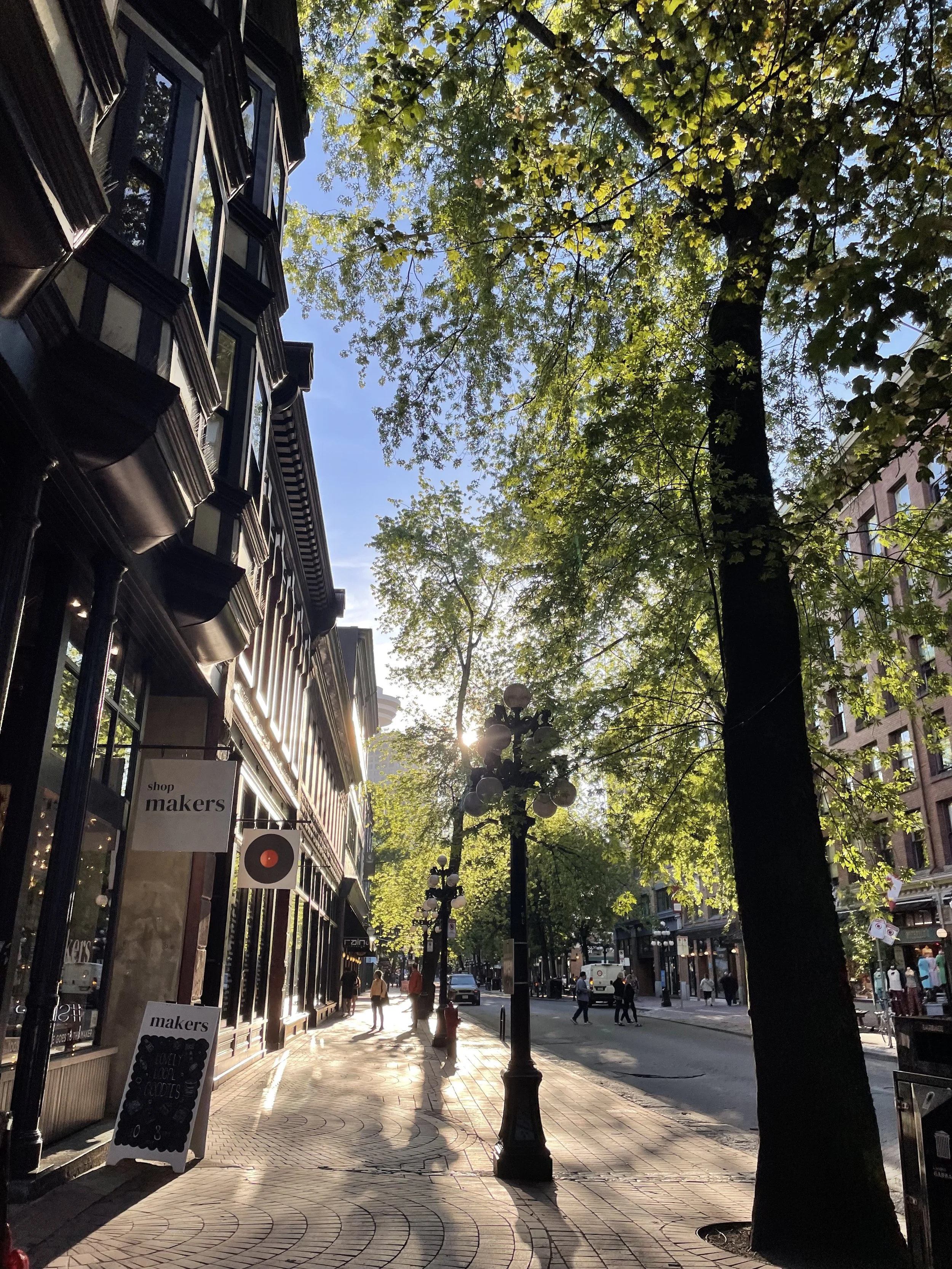 Gastown by day — full of light, character, and energy just outside your door.