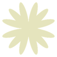 Illustration of a white starburst shape with multiple pointed edges.