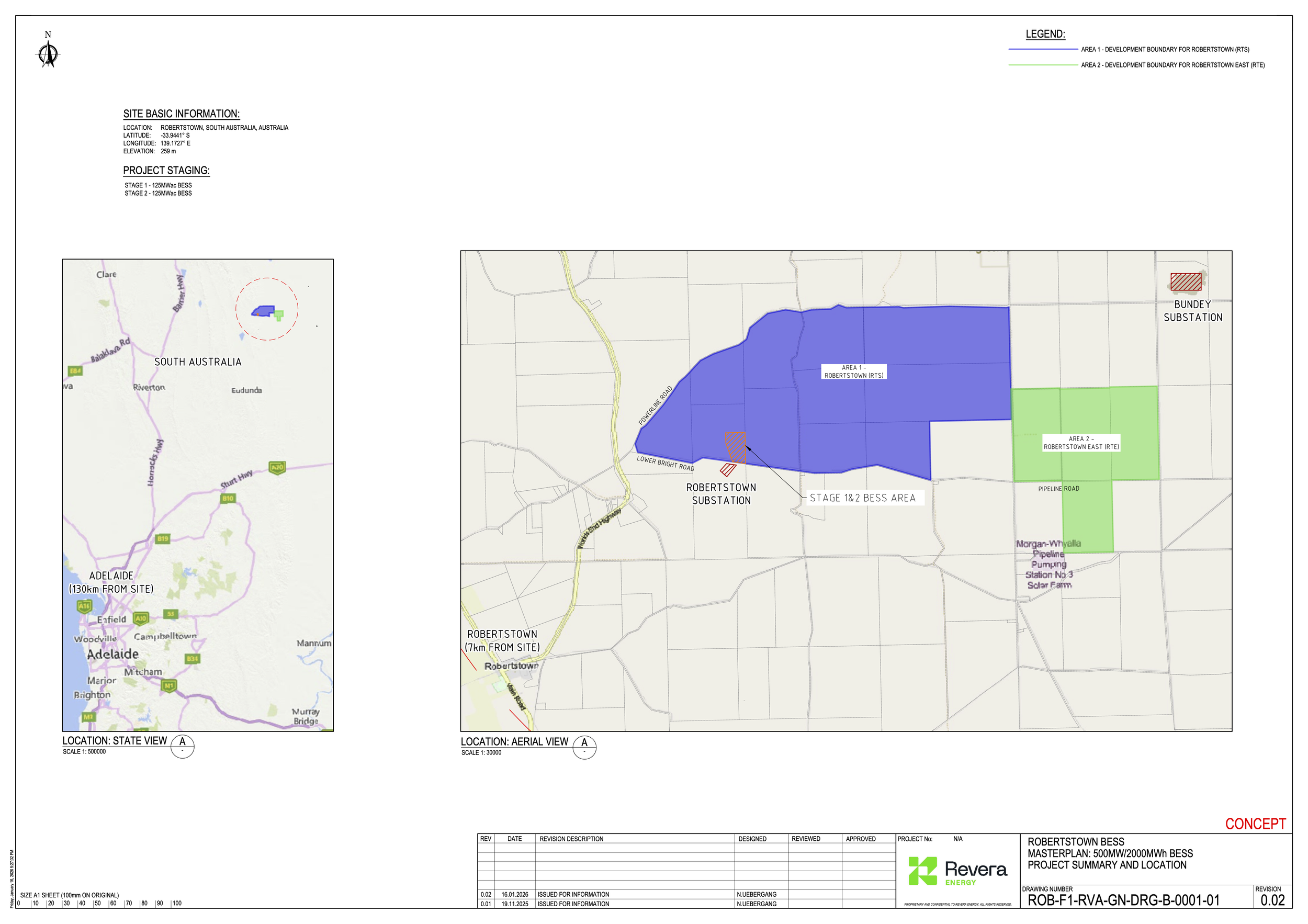 Revera Energy Robertstown Project Map