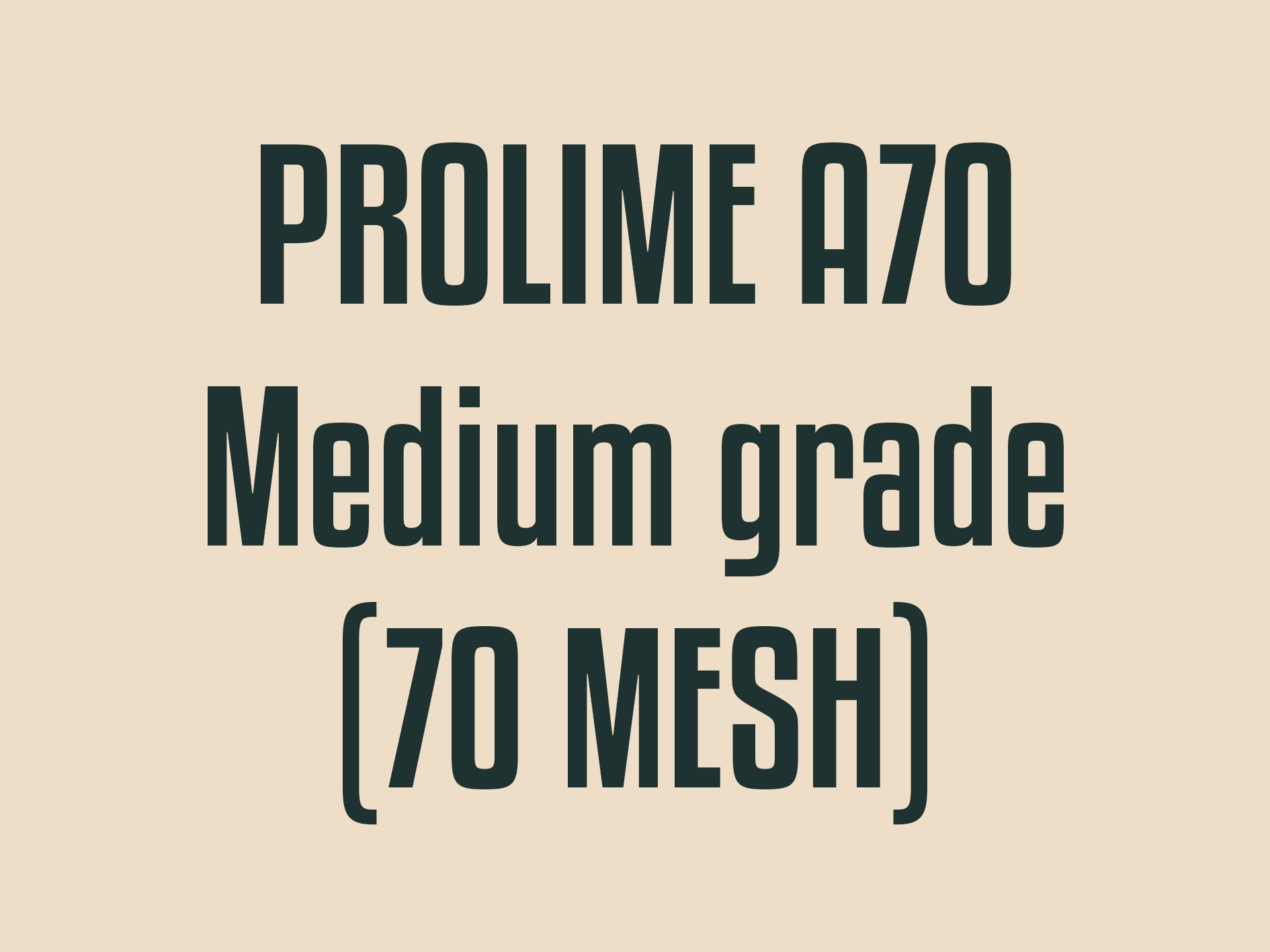 ProLime A70 medium grade (0.21mm)