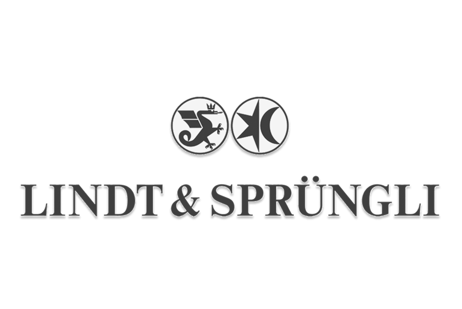 Black and white logo of Lindt & Sprüngli.