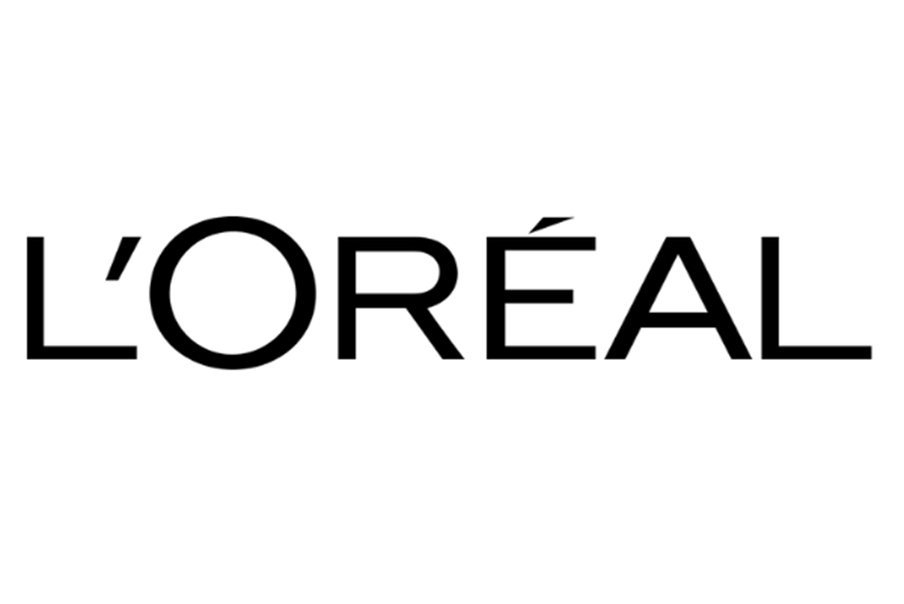 Black and white logo of L'Oréal.