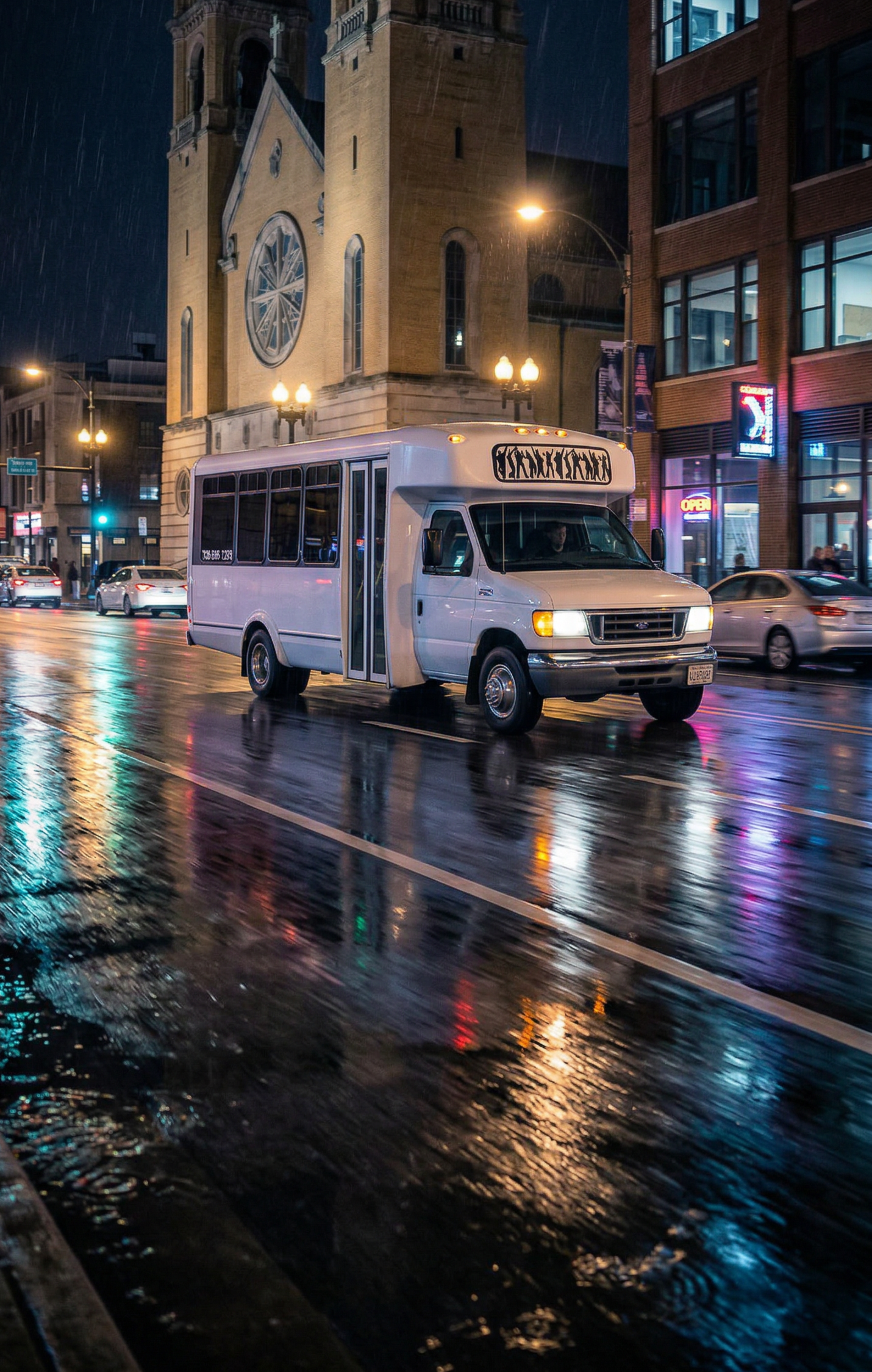 15 passenger party bus chicago rental