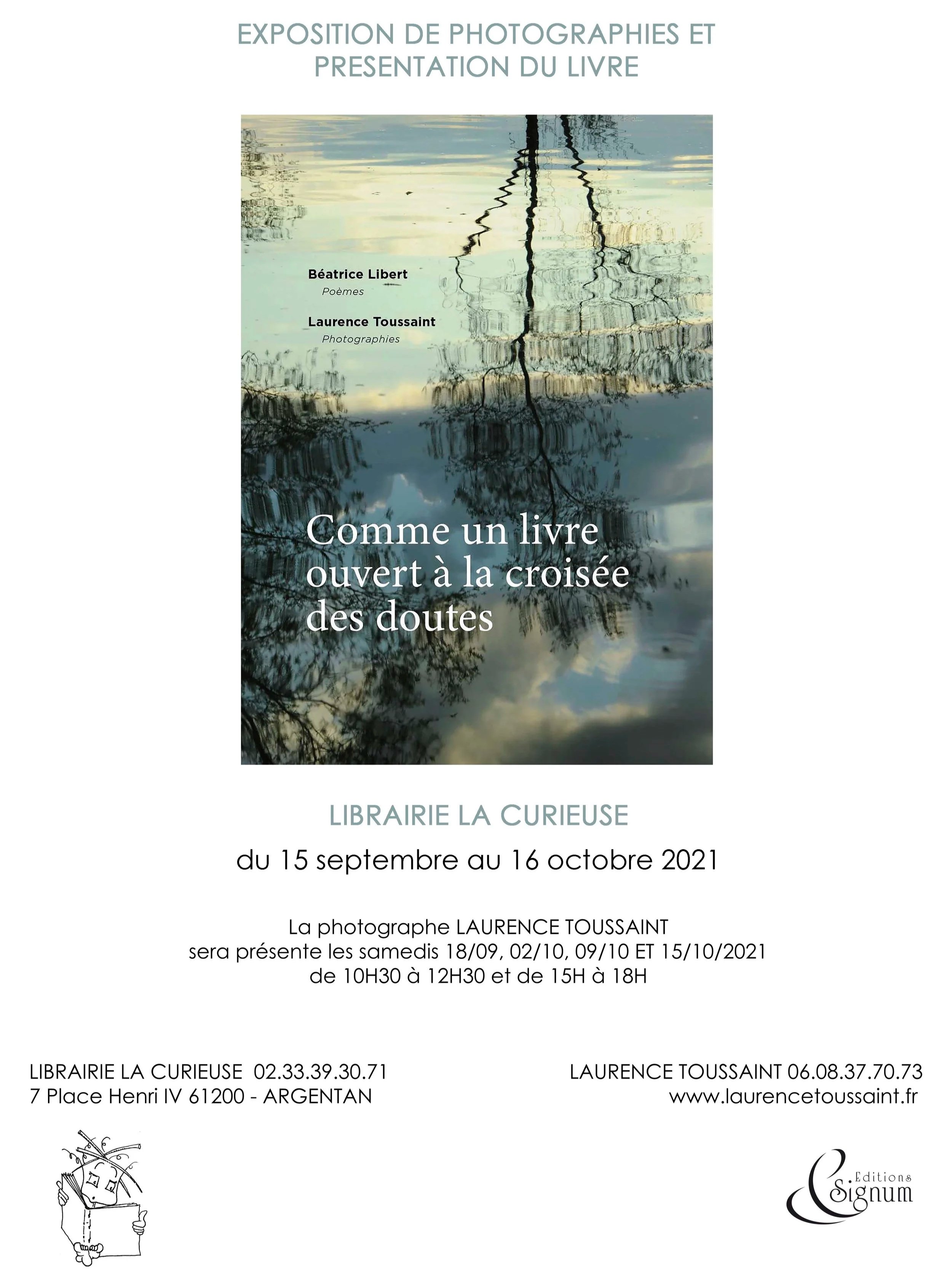Librairie La Curieuse, à Argentan, 2021