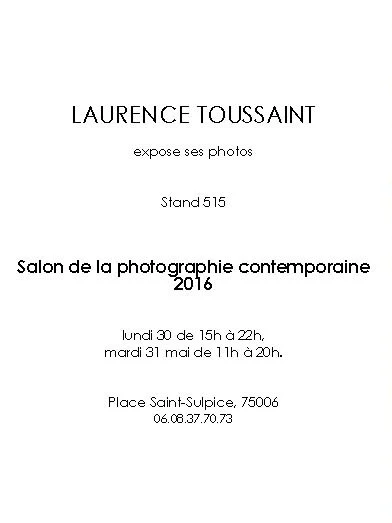 « Salon de la photographie contemporaine », Paris, 2016