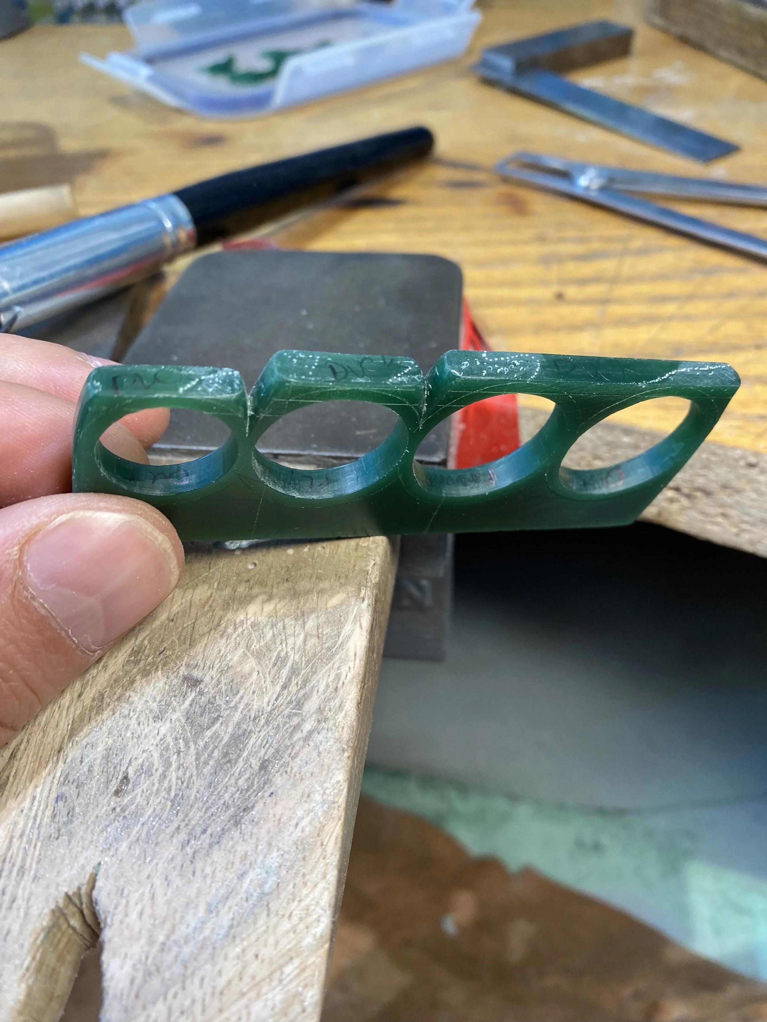 Three different height differences will help add to the overall shape of the piece. 