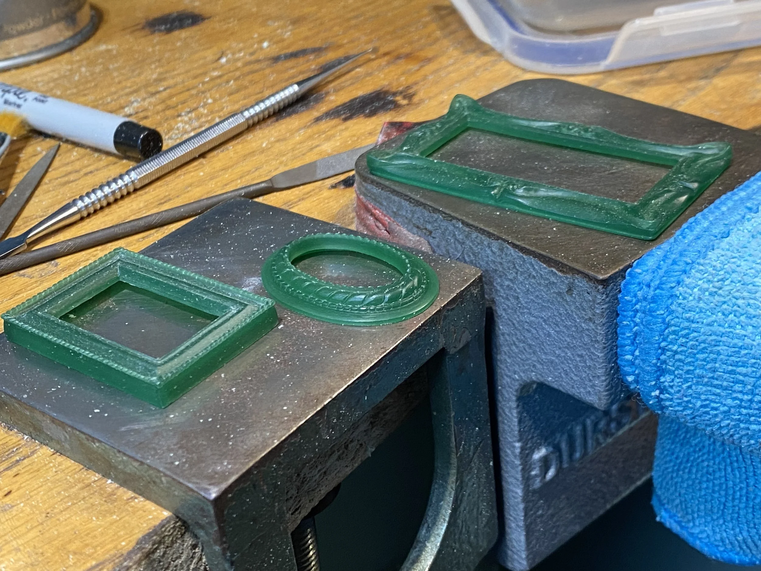 I had also carved another frame, which sadly cracked and split one of the sides. I could repair this, but given the level of detail I had already put into this, I felt it was best to leave it due to the catastrophic failure as getting the detail back