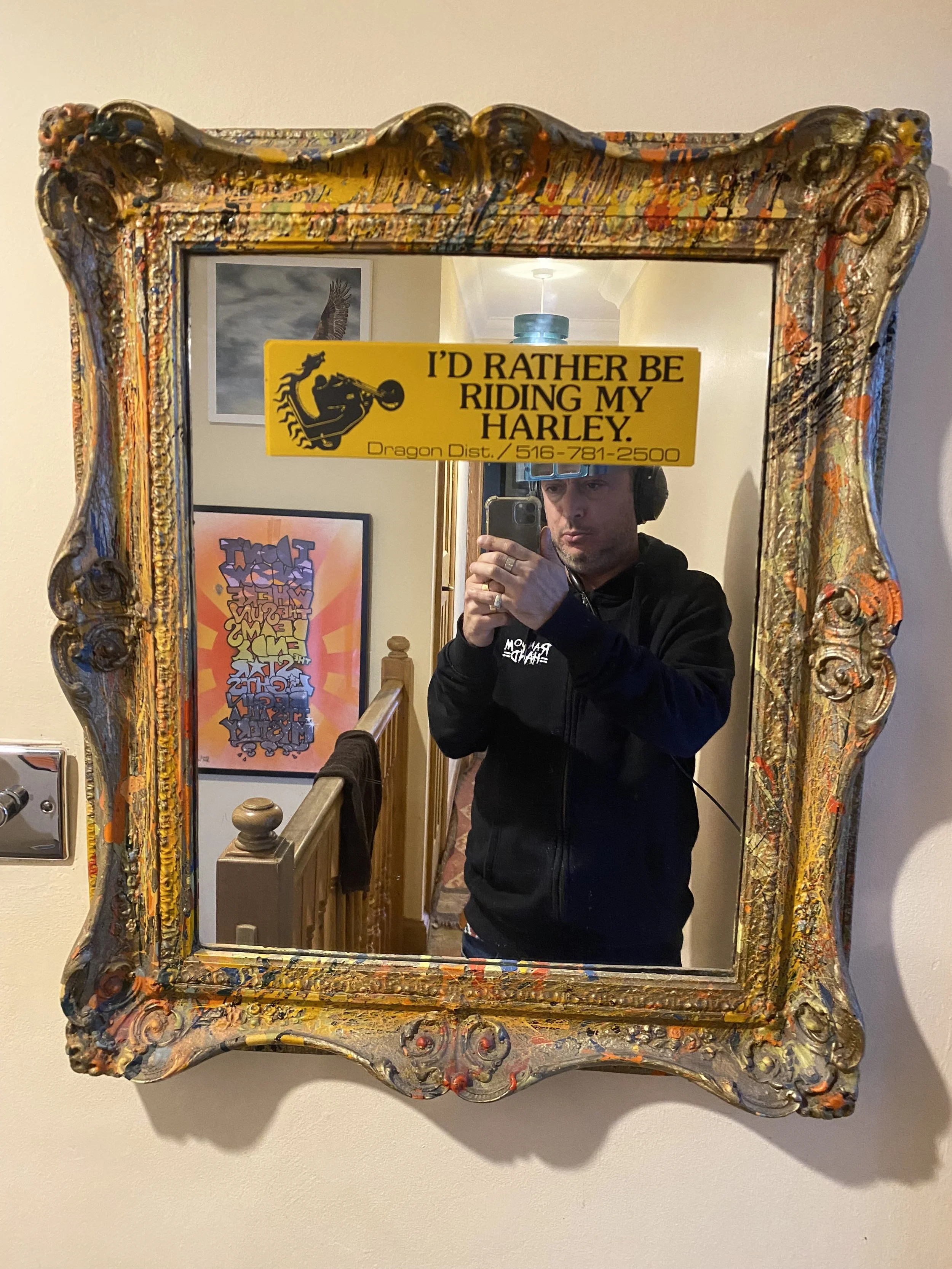 I have looked into this family mirror my whole life, from learning to put on a tie for school, to gelling my hair as a teenager! I thought this would be the start of a great carving project and something that was close to my heart. 