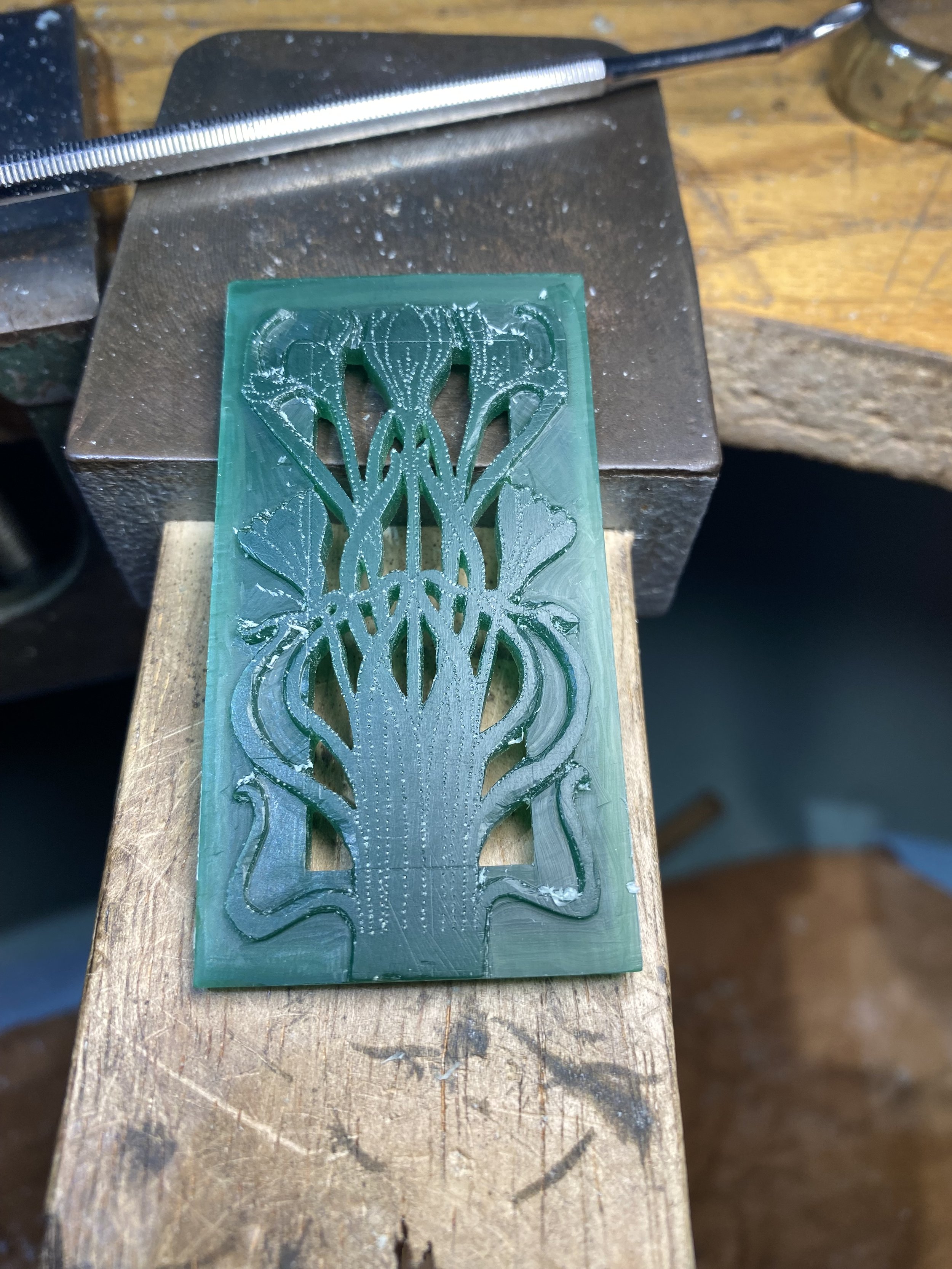 Second brooch design, which is also created to be a backing for the first design which I will show you later on in this gallery. 