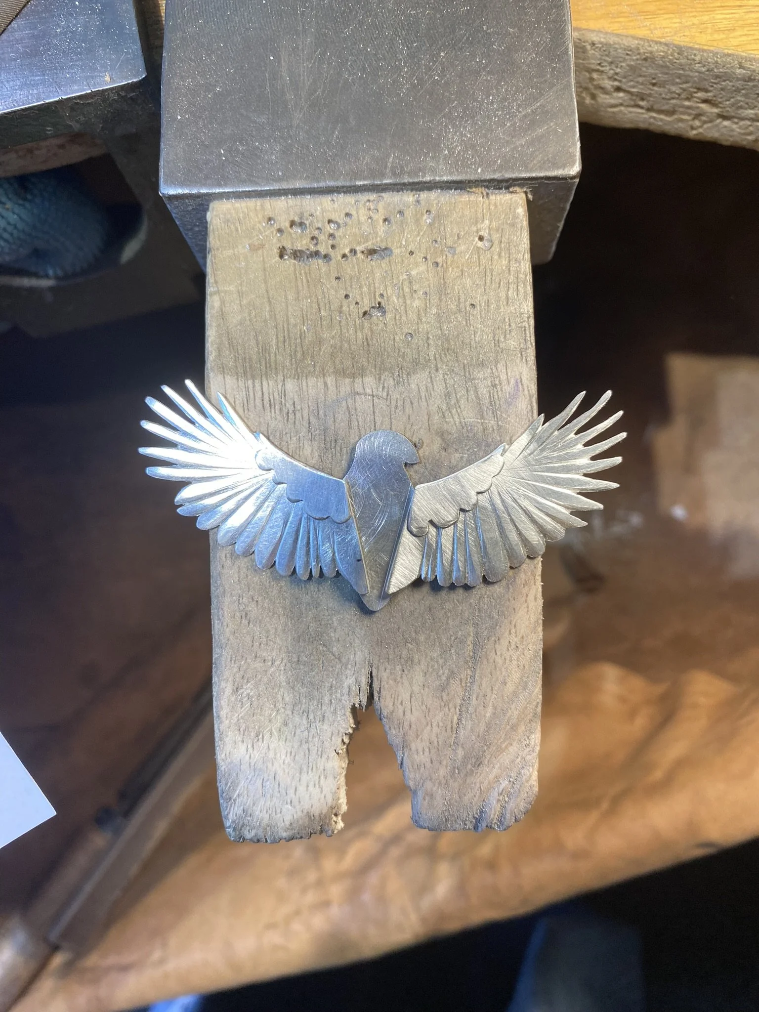 Working out the degree in which I want the wings set. 