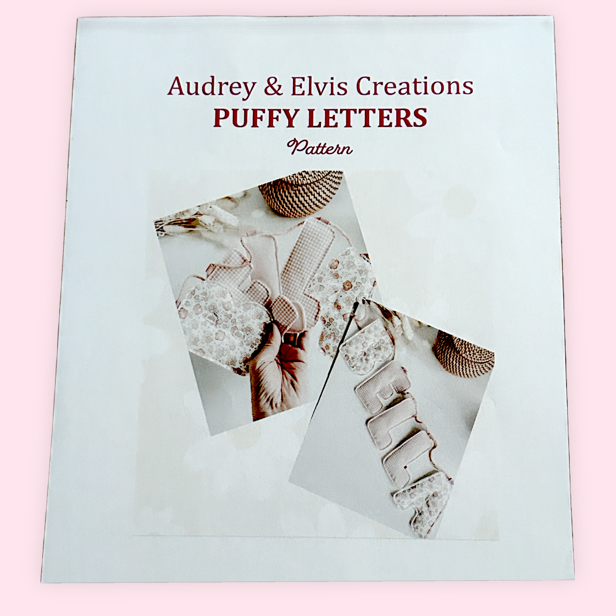 Puffy Letters Pattern Only