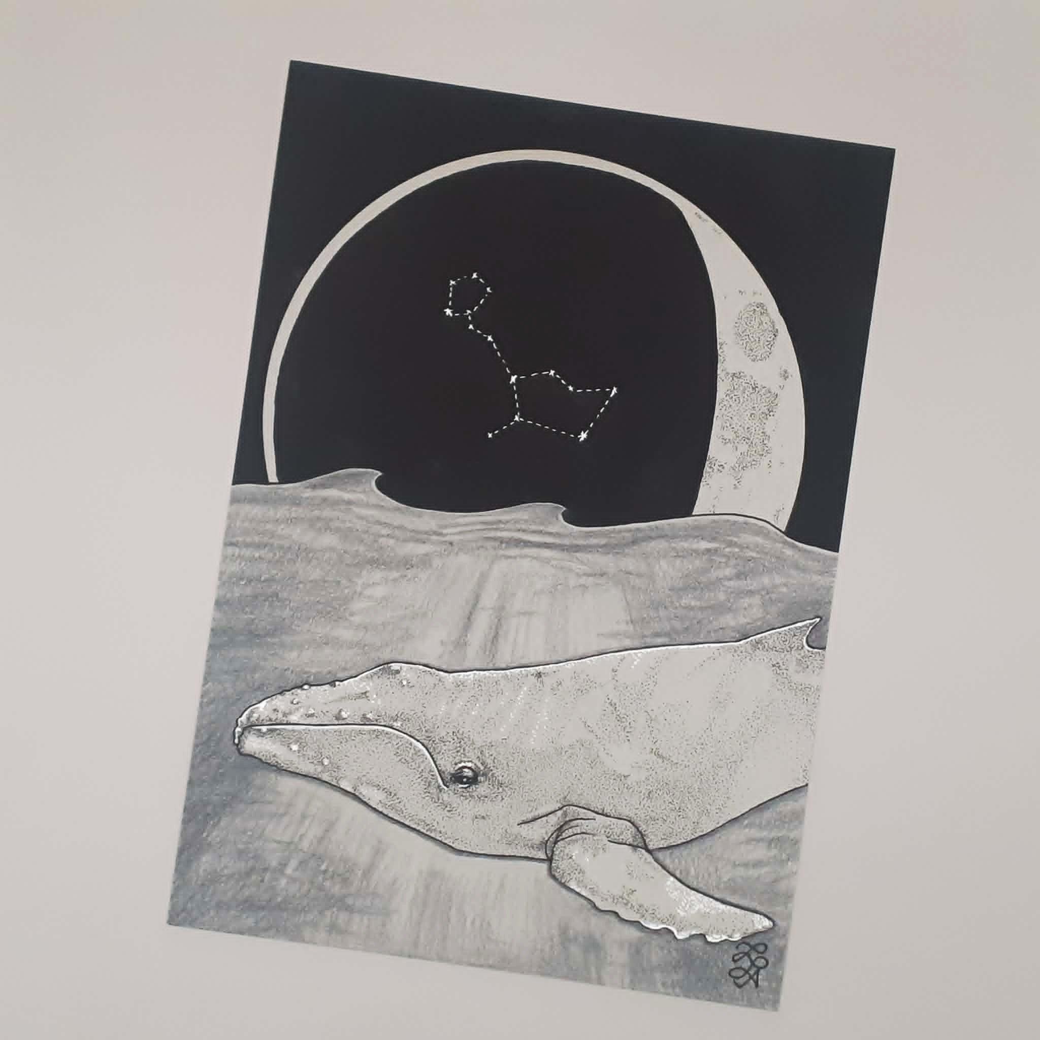 Lunar Whale Giclee print