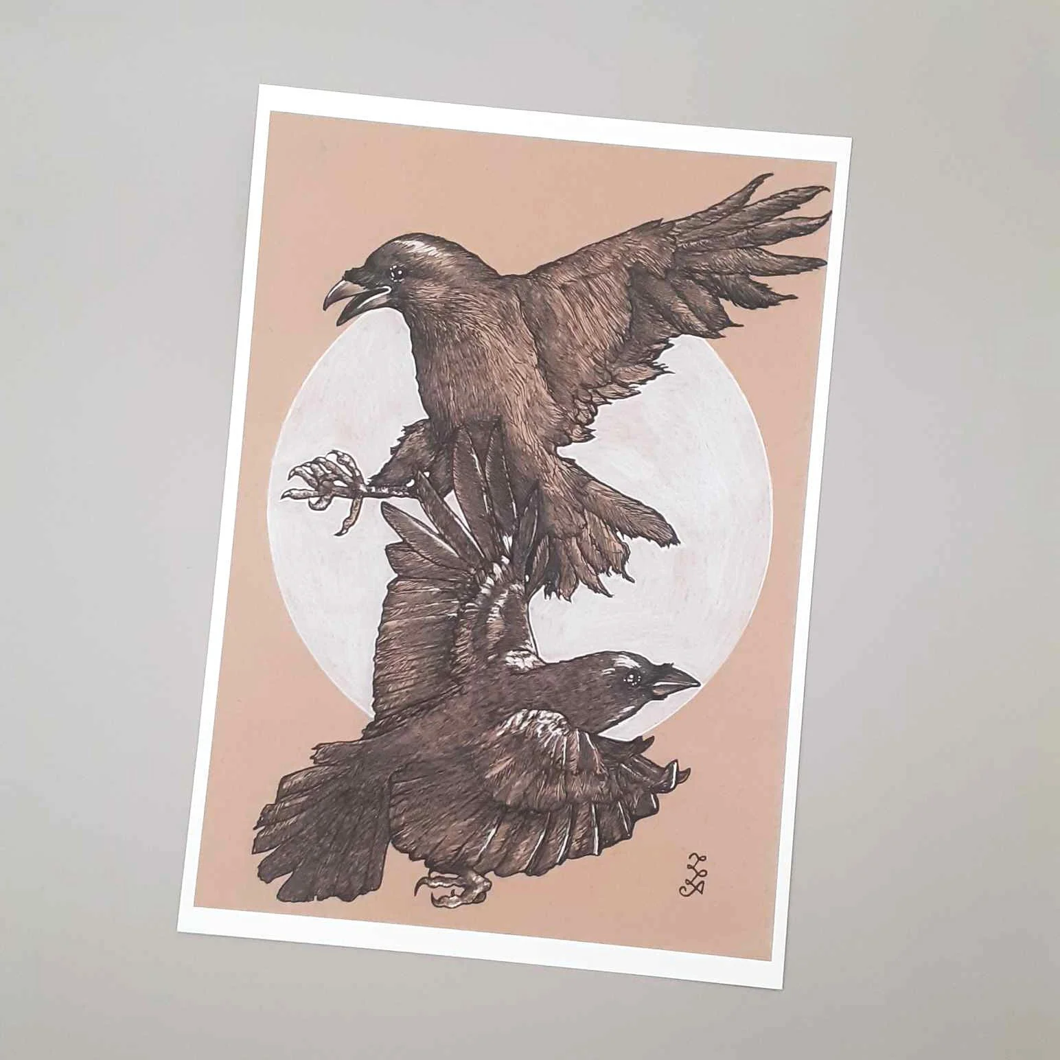 Huginn and Muninn Giclee print