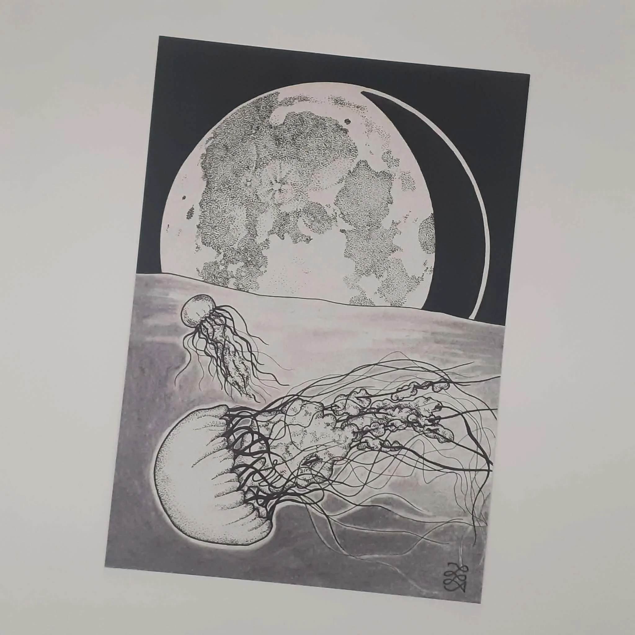 Lunar Jelly Fish Giclee print