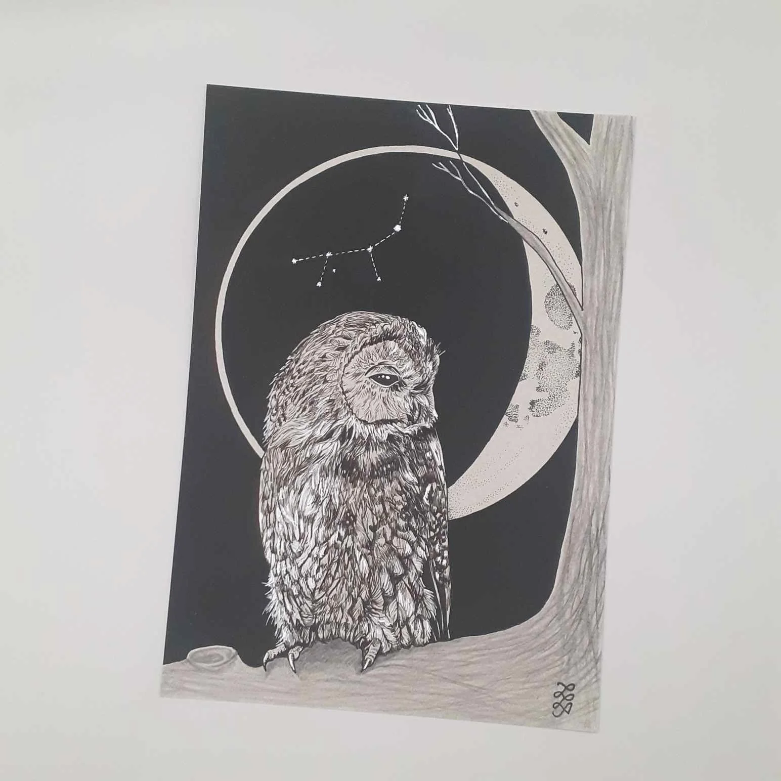 Lunar Owl Giclee print