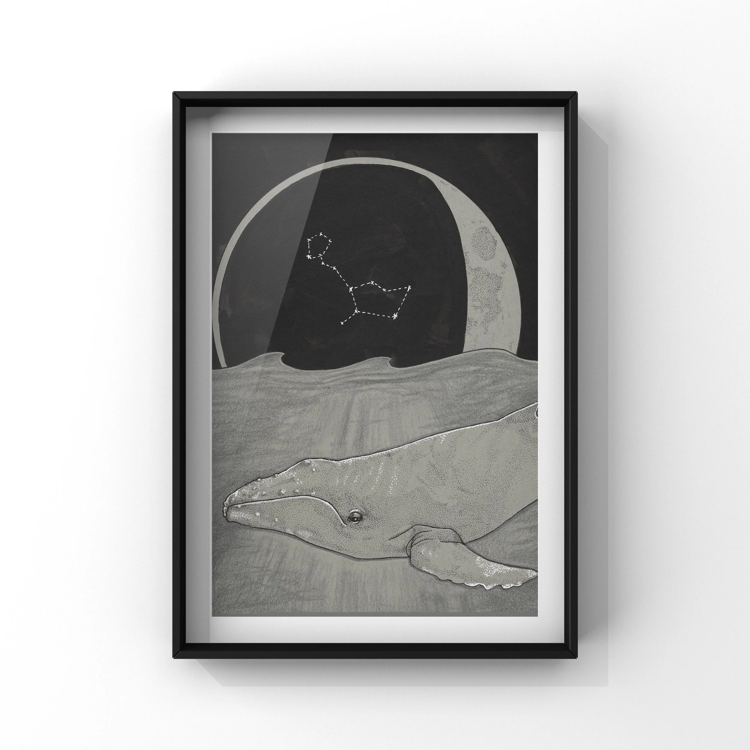 Lunar Whale Giclee print
