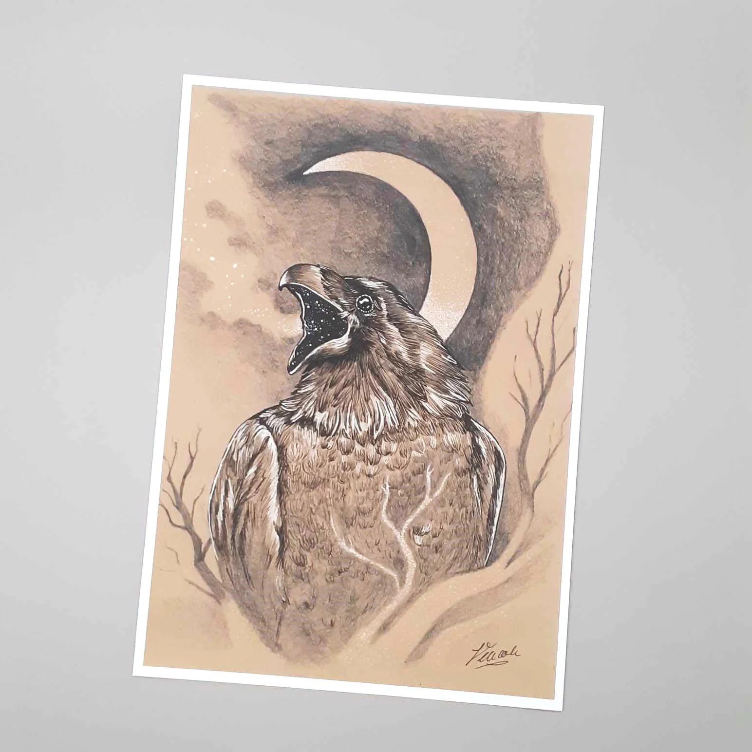 The Raven contains space Giclee print