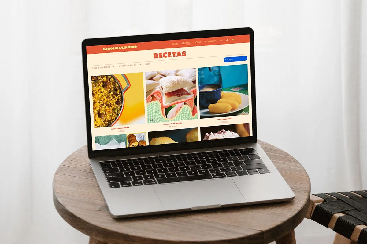 Carolina Ginorio • Actualización de Website en Squarespace
