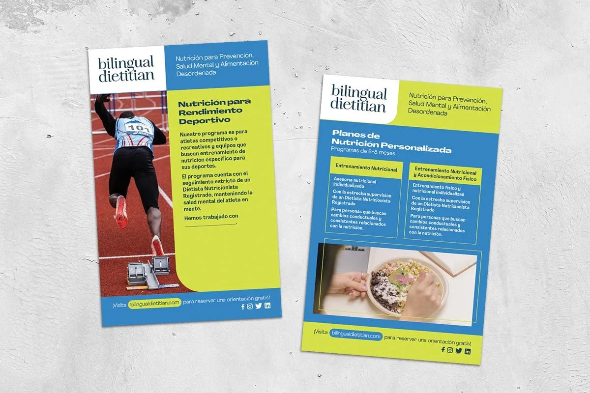 Bilingual Dietitian• Diseño de Flyer