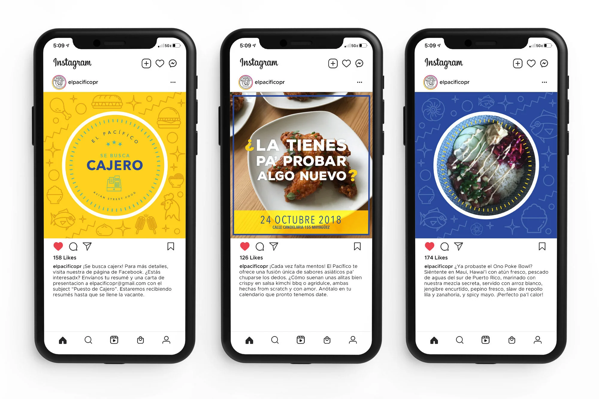 El Pacífico Asian Street Food • Diseño para Redes Sociales