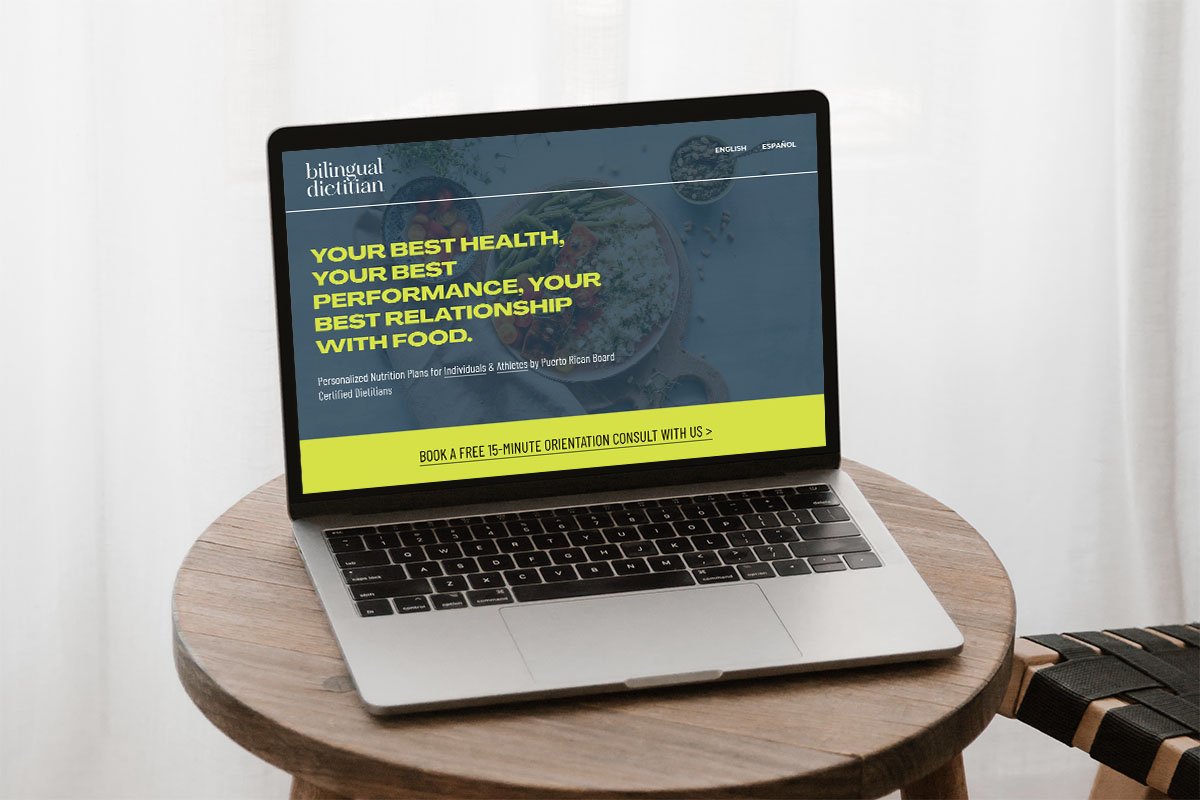 Bilingual Dietitian • Diseño de Website en Squarespace
