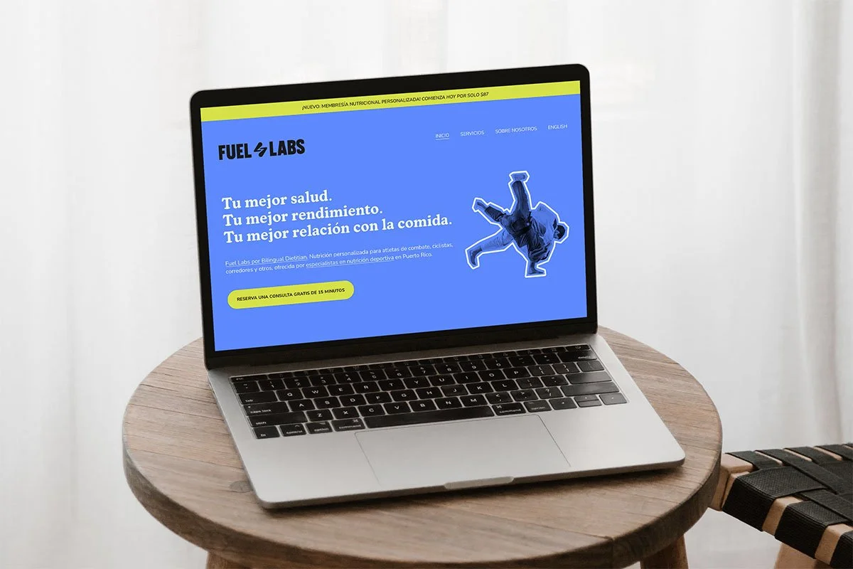 Fuel Labs • Diseño de Website en Squarespace