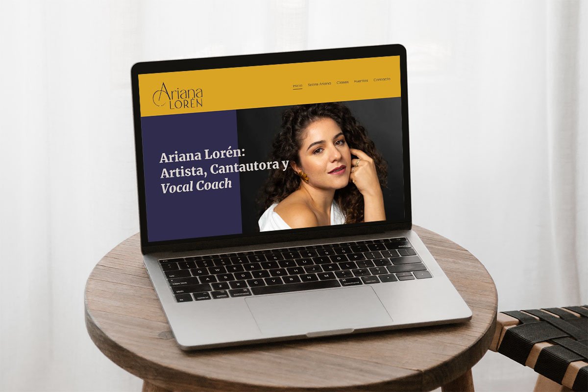 Diseño de website para cantante de Puerto Rico