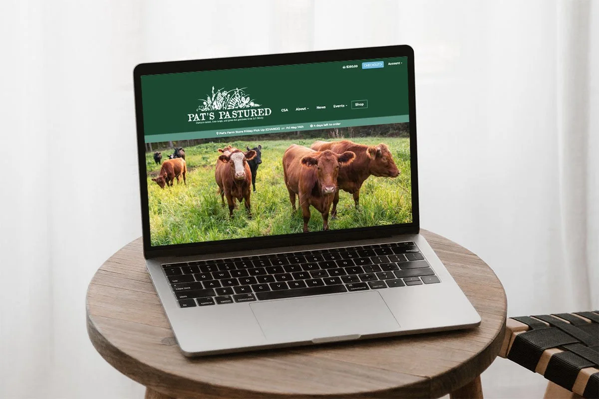 Pat’s Pastured • Diseño de Website