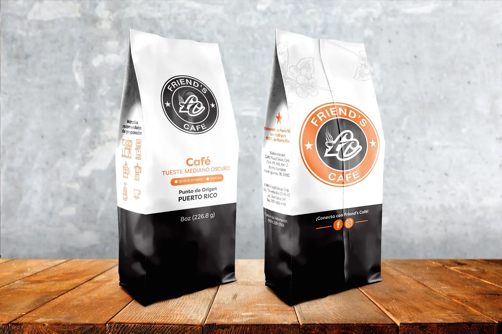 Friend’s Café • Diseño de Empaque de Café