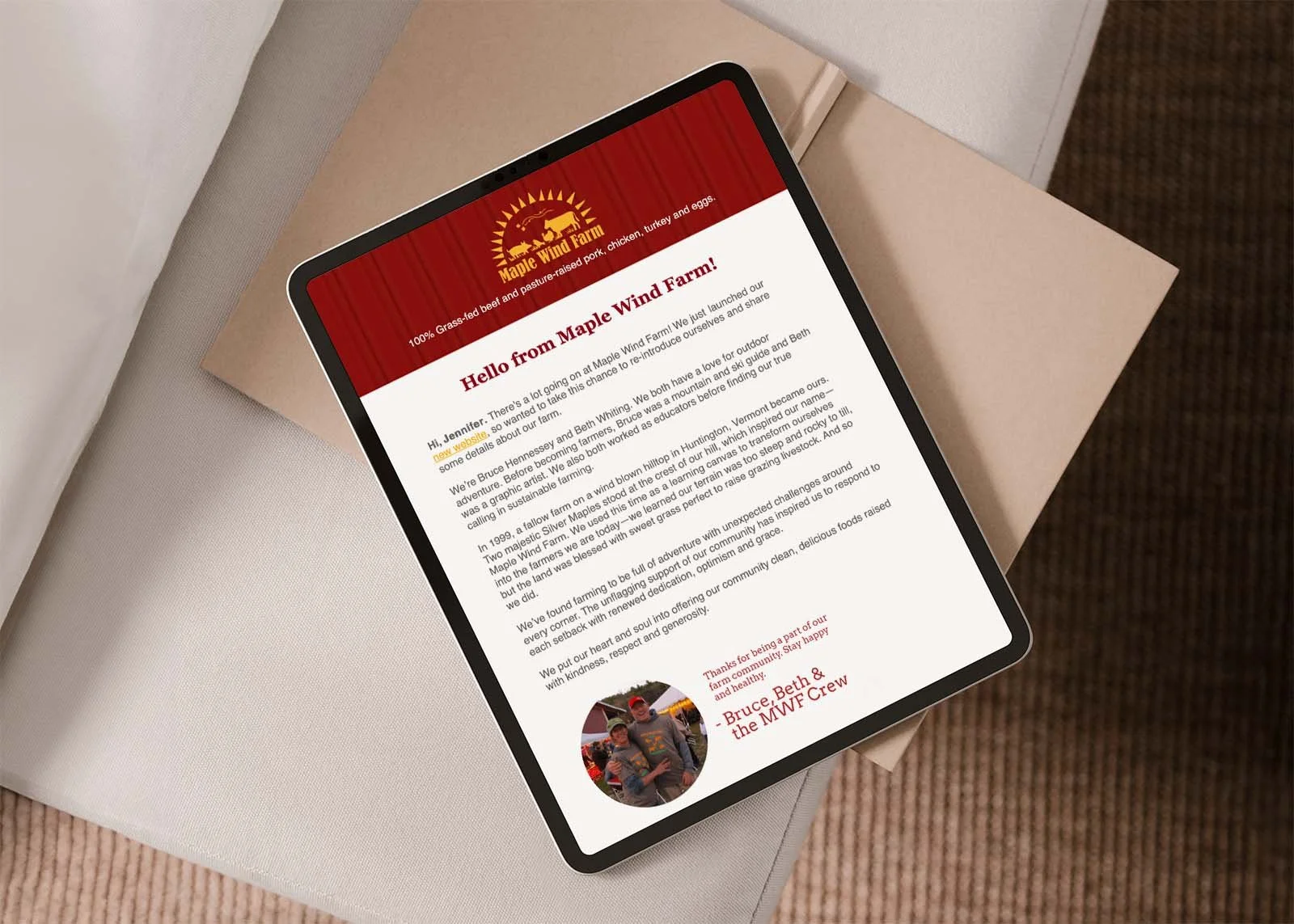 Maple Wind Farm • Mercadeo por Email