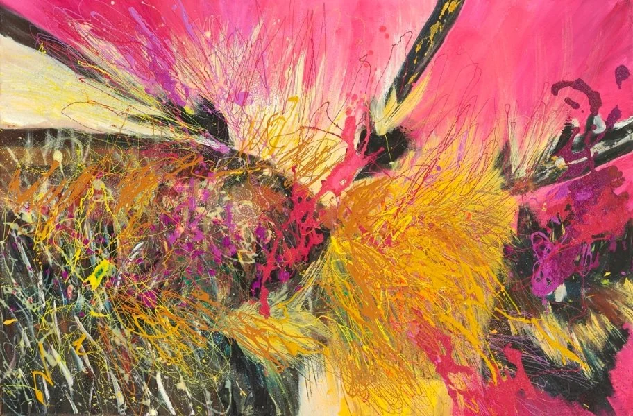 Fertility 4, 2012, Mixed Media : Oil & ink on canvas, (60X90 cm), Private Collection