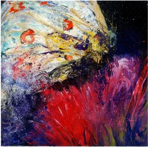 Nocturnal Attraction, 2005, Oil on canvas, (40X40 cm), Private Collection