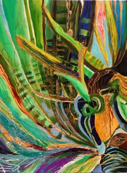 Phoenix 1, 2014, Mixed Media : Oil & ink on canvas, (80X60 cm), Private Collection