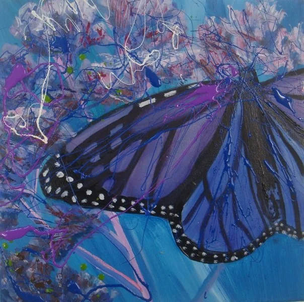 Seduction 7, 2013, Mixed Media : Oil & ink on canvas, (40X40 cm), Private Collection