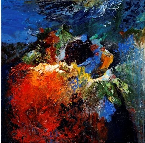 Beam of Light, Oil on canvas, (40X40 cm), Private Collection