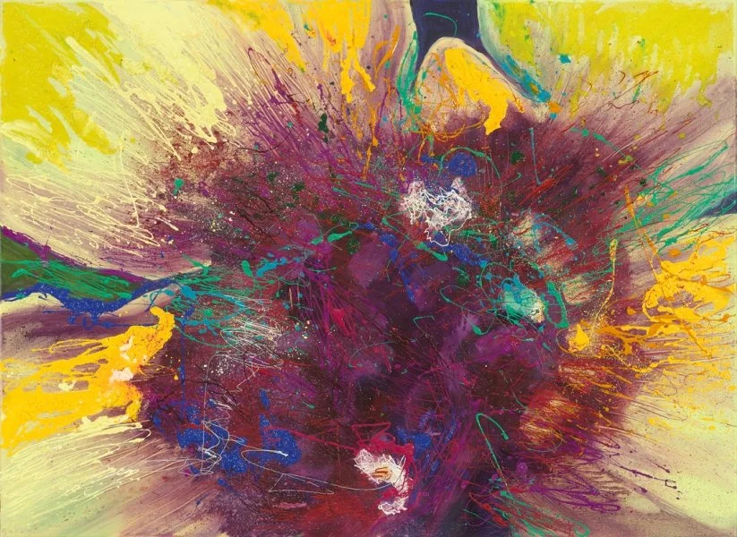 Genesis, 2012, Mixed Media : Oil & ink on canvas, (80X110 cm), Private Collection
