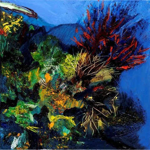 Reef, Oil on canvas, (40X40 cm), Private Collection