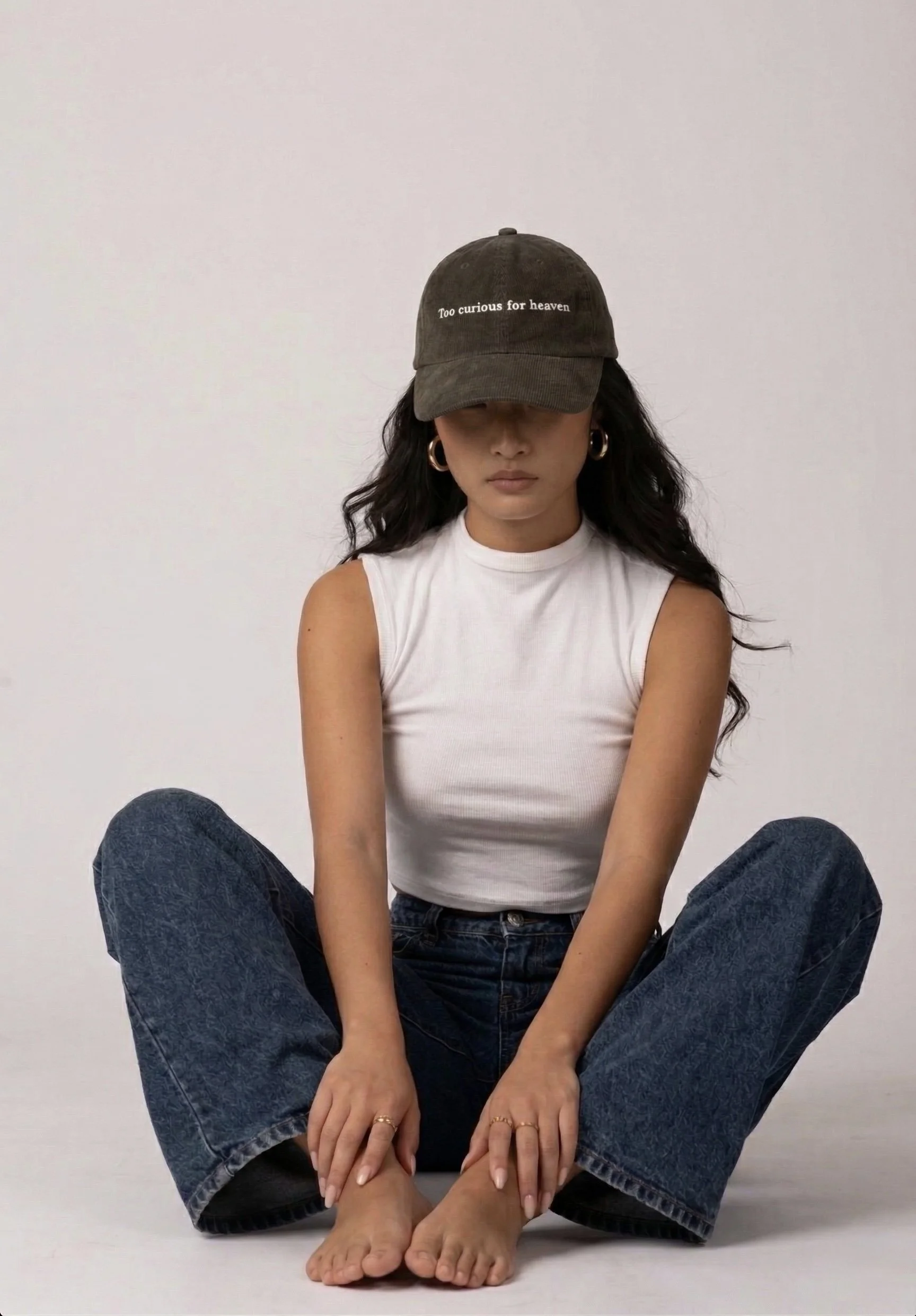 Too Curious for Heaven Corduroy Cap