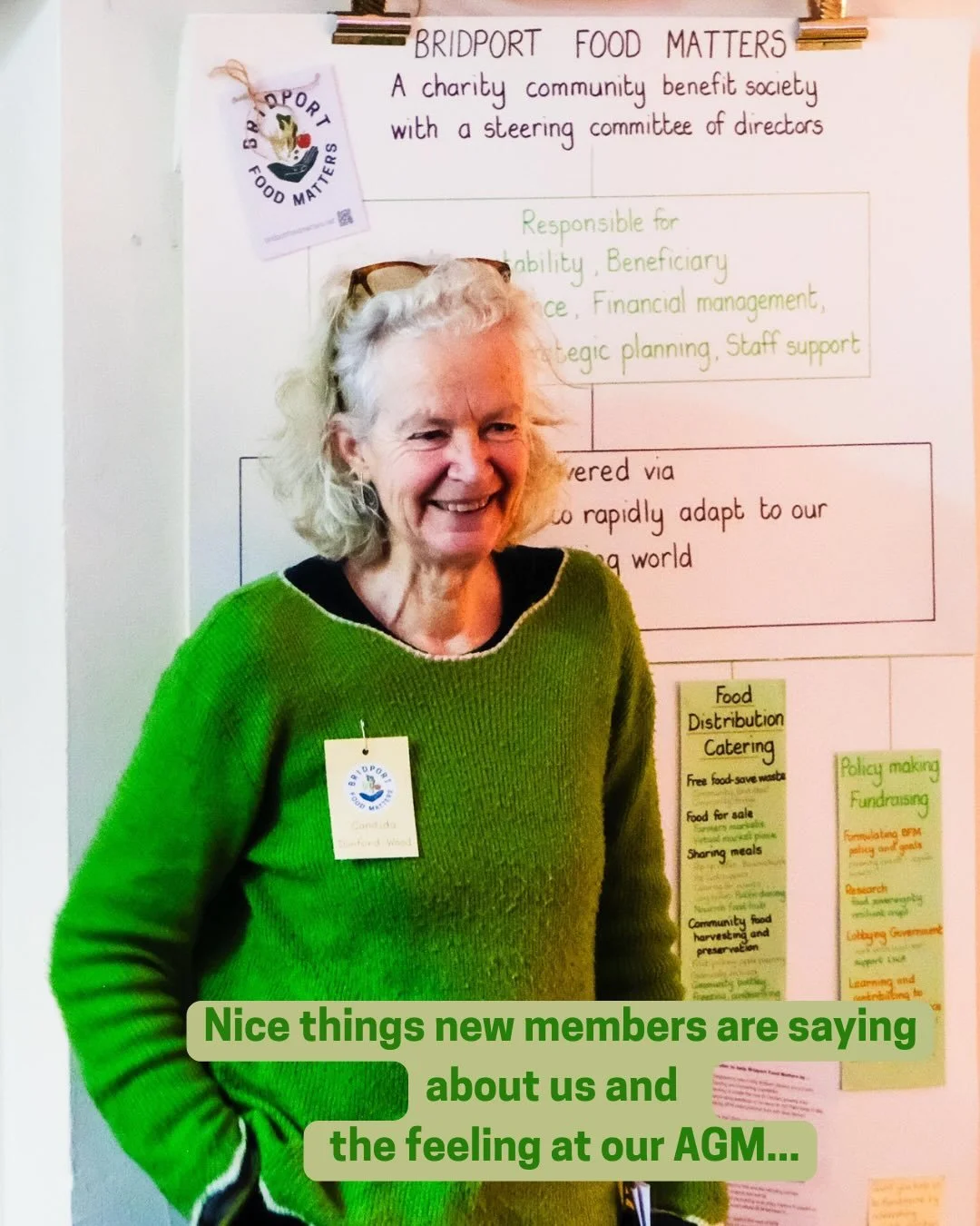 Thanks again to everyone who made the AGM happen and thank you to our members for their feedback.  It means so much. 💚

To join Bridport Food Matters click the link in bio 👆

#bridportfoodmatters #bridport #communityfood #ediblebridport #growveg