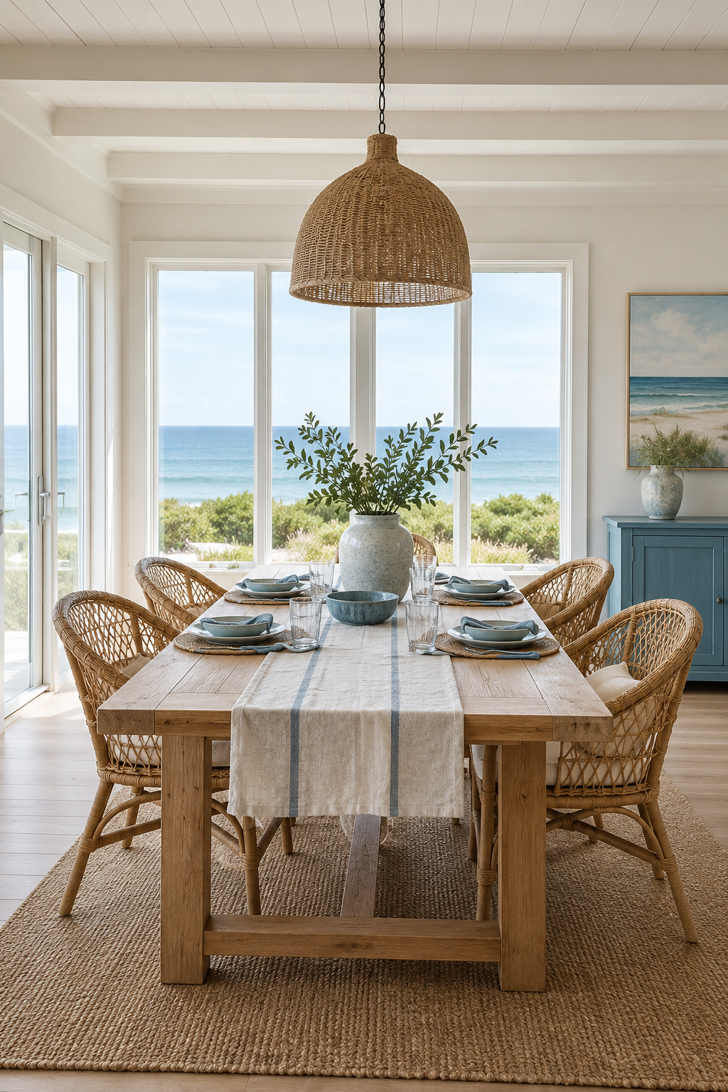 Coastal dining room – 8 products for a beach house table setting