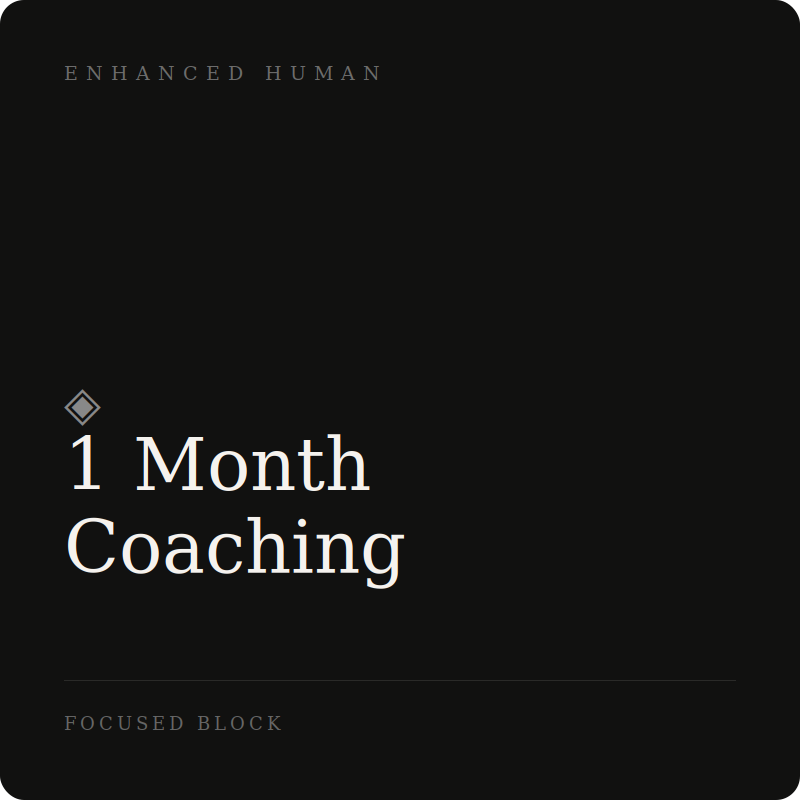 Coaching - 1 month package