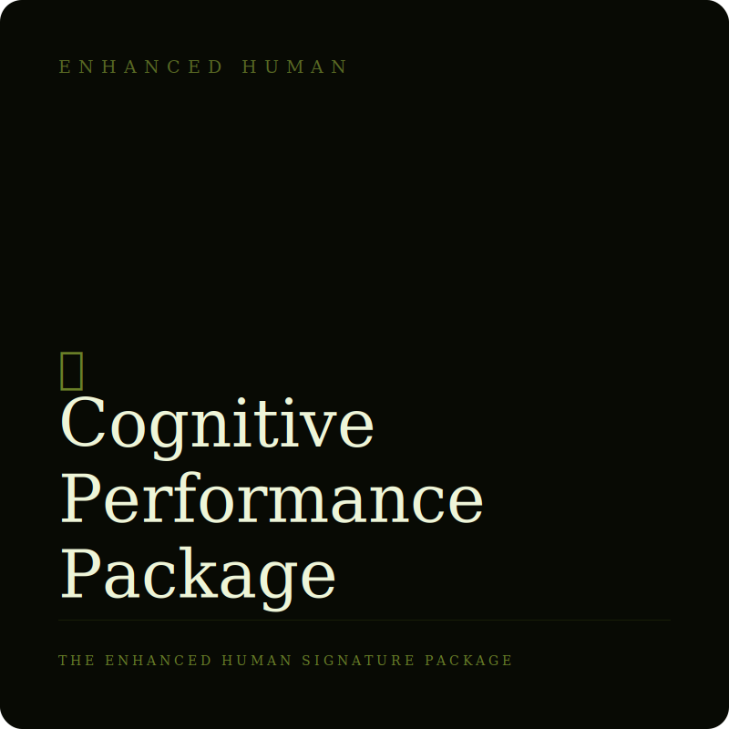 The Cognitive Performance Ultimate Package