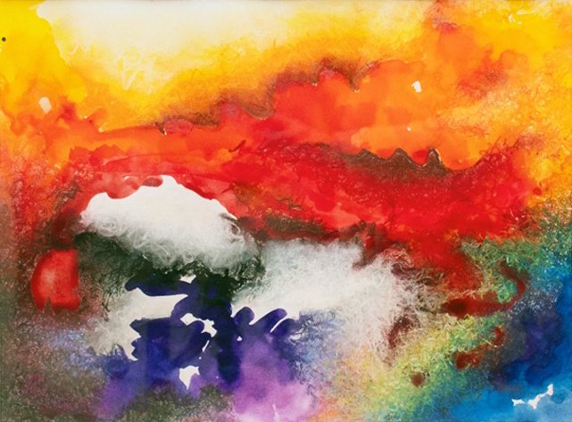 Tusche und Pastellkreide auf Papier, 29,7 x 42cm