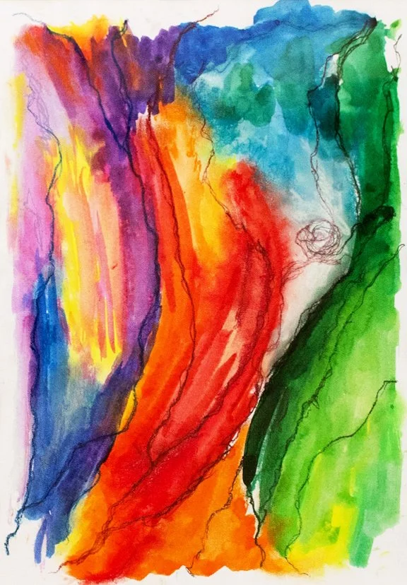 Tusche und Pastellkreide auf Papier, 29,7 x 42cm