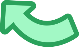 Green curved arrow pointing to the left.