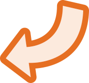 Orange arrow pointing downward and to the left