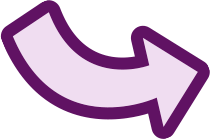 Purple arrow curled to the right