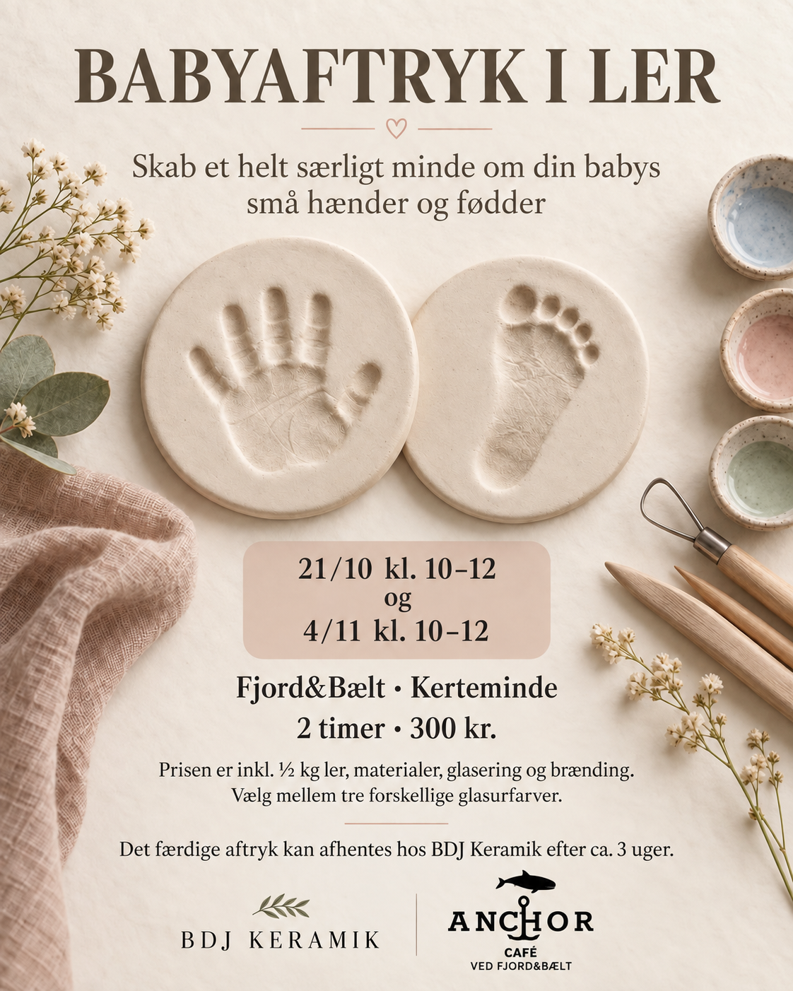 Babyaftryk på Anchor Cafe